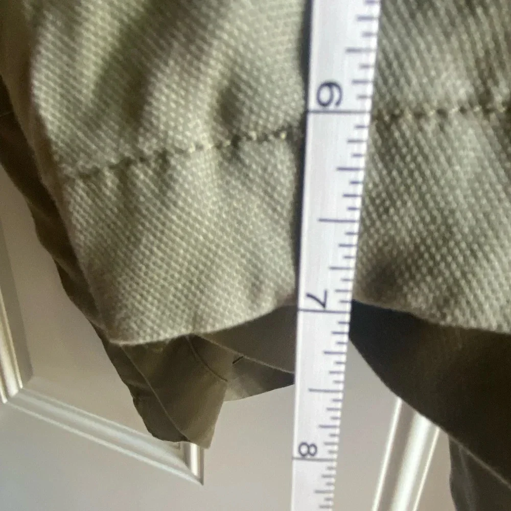 Talbots NWT Sage Green Flat Front Utility Pull On Shorts Athleisure Boho Sz 2X